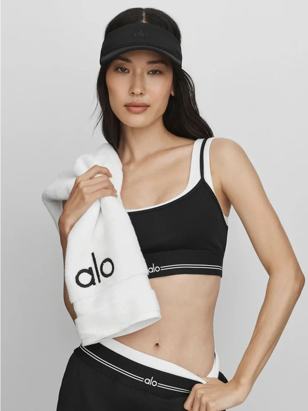 Alo Yoga Black Performance Eclipse Visor
